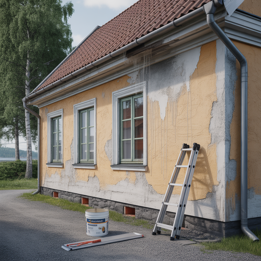 flagnande farg pa putsfasad orsaker atgarder forebyggande ra