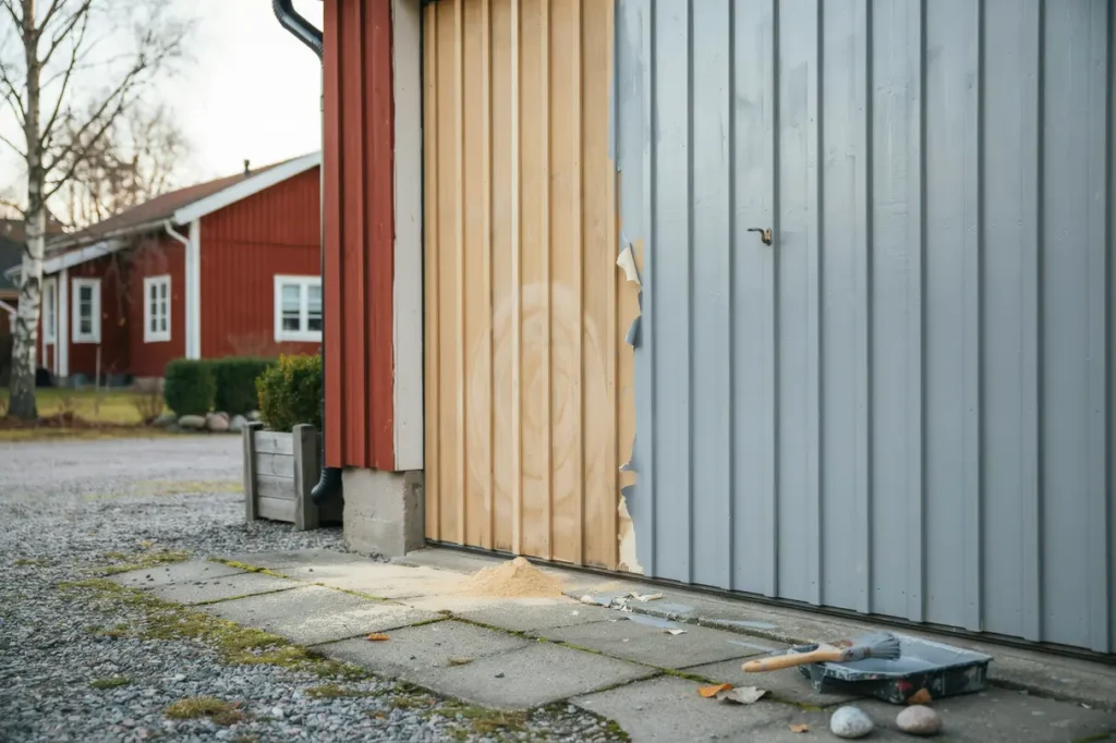 m la om garageporten r tt f rgsystem och underarbete f r ett snyggt och h llbart resultat